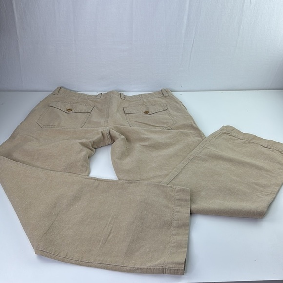 Banana Republic Women's Relaxed Fit Linen Blend Casual Pants - Picture 13 of 15